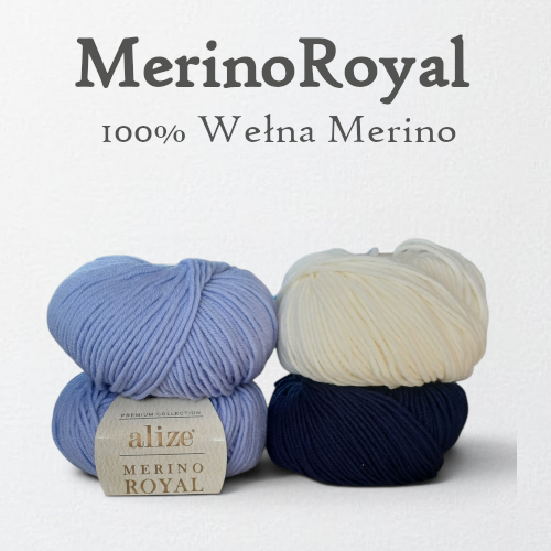Włóczka z wełny merino Alize Merino Royal